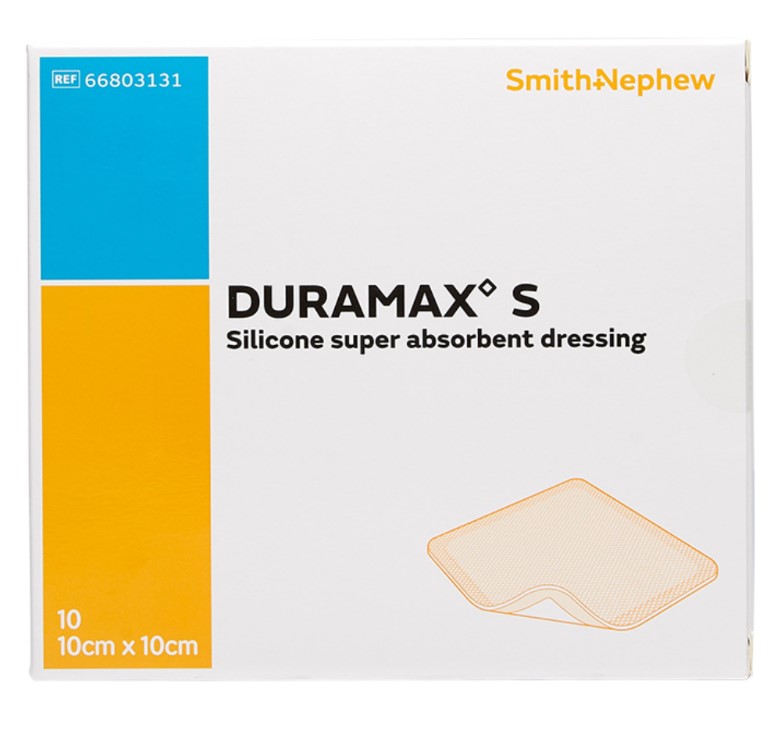 Duramax S 10* 10cm 1pc superabsorbierender Verband mit Silikon